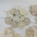 Flowers for crafts,100pcs. Sewing embellishment.Craft DIY flowers. Pearl flowers for craft.Junk journal decor. Hairband flower. Scrapbooking