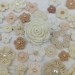 Mix crocheted flowers for craft,100 pcs/Sewing embellishment/Craft DIY flowers/Pearl flowers/Junk journal decor/Hairband flower/Scrapbooking