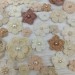 Mix crocheted flowers for craft,100 pcs/Sewing embellishment/Craft DIY flowers/Pearl flowers/Junk journal decor/Hairband flower/Scrapbooking