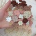 Mix crocheted flowers for craft,100 pcs/Sewing embellishment/Craft DIY flowers//Junk journal decor/Hairband flower/Scrapbooking/Applique