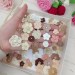 Mix crocheted flowers for craft,100 pcs/Sewing embellishment/Craft DIY flowers//Junk journal decor/Hairband flower/Scrapbooking/Applique