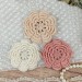 Flowers for handmade work, 3 pcs. Embellishments for decorating. Flowers for sewing. Decorate hat. Sewing doll.Scrapbooking.Making hair band