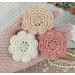 Flowers for handmade work, 3 pcs. Embellishments for decorating. Flowers for sewing. Decorate hat. Sewing doll.Scrapbooking.Making hair band