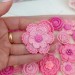 Flowers for craft, 20pcs. Flowers for decorate. Sewing flower embellishment. Junk Journal Decor. Making accessories. Doll making supplies.