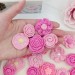 Flowers for craft, 20pcs. Flowers for decorate. Sewing flower embellishment. Junk Journal Decor. Making accessories. Doll making supplies.