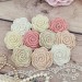 Flowers for craft, 10 pcs. Decorating hat/hairband/bag/belt/jewelry/accessories.Shabby craft flower. Flowers embellishment. 3-D rose.