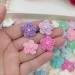 Mix crocheted flowers for craft projects, 50pcs. Scrapbooking. Sewing Pearl Embellishment. Hair Band Supplies. Miniature Applique.Baby craft