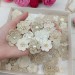 Mix crocheted flowers for craft,100 pcs