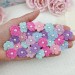 Flowers for craft, 60 pcs. Flowers for scrapbooking. Crafts DIY. Pearl embellishment. Hair band supplies. Flowers embellishment. Scrapboking