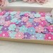 Flowers for craft, 60 pcs. Flowers for scrapbooking. Crafts DIY. Pearl embellishment. Hair band supplies. Flowers embellishment. Scrapboking