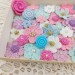 Flowers for craft, 50 pcs. Flowers for scrapbooking. Crafts DIY. Pearl embellishment. Hair band supplies. Flowers embellishment. Scrapboking