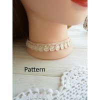  Crochet necklace with pearls PATTERN.