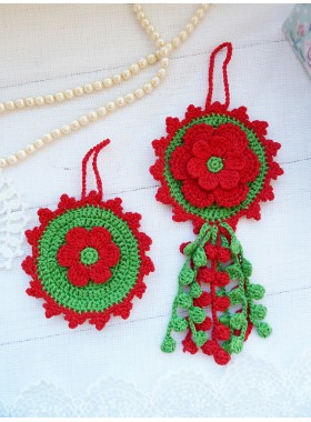 Crochet christmas decor.
