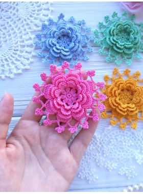 Crochet lace flower.