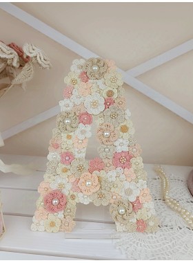 Crochet Flowers & Letter PDF Pattern | Digital Crochet Flower Tutorial – Instant Download