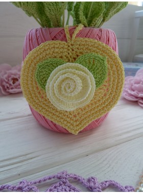 Crochet heart.