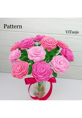Crochet Rose Pattern. Crochet Rose Pattern.