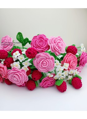 Crochet Bouquet Pattern / Crochet Flowers 